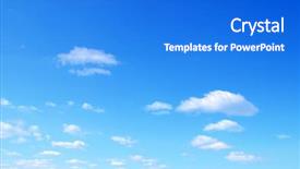  Presentation with dubai skyline on blue sky - Amazing slide set having blue sky background with tiny backdrop and a cobalt blue colored foreground