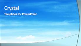  Presentation with sky blue - Colorful slide deck enhanced with blue sky background backdrop and a cobalt blue colored foreground