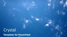  Presentation with blue sky - Presentation theme with blue-sky-blue-sky background and a  colored foreground