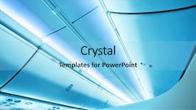  Presentation with blue sky - PPT layouts featuring blue sky ceiling inside airplane background and a arctic colored foreground