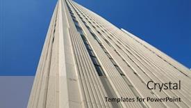  Presentation with blue sky - PPT theme enhanced with blue sky in beijing background and a  colored foreground