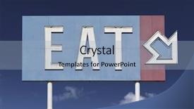  Presentation with blue sky - Presentation theme having blue sky near historic route background and a  colored foreground