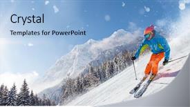  Presentation with beautiful skin and beach - Beautiful PPT theme featuring blue sky on background free backdrop and a light blue colored foreground