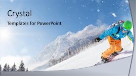  Presentation with beautiful skin and beach - Slide set with blue sky on background free background and a light blue colored foreground