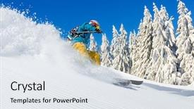  Presentation with sky blue - Amazing presentation having blue sky on background free backdrop and a  colored foreground