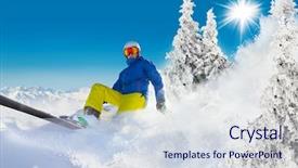  Presentation with coral reefs blue water beautiful sky - Audience pleasing PPT layouts consisting of blue sky on background free backdrop and a  colored foreground