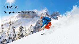  Presentation with sky blue - Amazing PPT theme having blue sky on background free backdrop and a  colored foreground