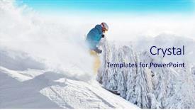  Presentation with beautiful skin and beach - Presentation theme enhanced with blue sky on background free background and a  colored foreground