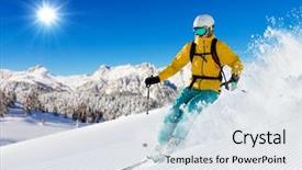  Presentation with sky blue - Beautiful PPT layouts featuring blue sky on background free backdrop and a white colored foreground