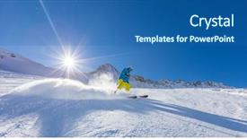  Presentation with sky blue - Cool new slides with blue sky on background free backdrop and a ocean colored foreground