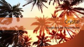  Presentation with red floral - Colorful slide deck enhanced with blue sky on the background backdrop and a red colored foreground