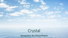  Presentation with ocean surface - Amazing slide set having blue sky over sea or ocean water surface backdrop and a sky blue colored foreground