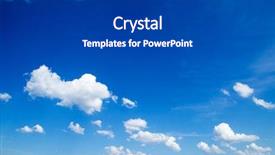  Presentation with cloud - Slide set with blue sky with cloud closeup background and a dark gray colored foreground