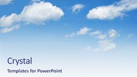  Presentation with cloud - Presentation enhanced with blue sky with cloud closeup background and a sky blue colored foreground