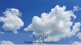  Presentation with blue sky - Presentation theme with blue-sky-with-clouds-one background and a light blue colored foreground