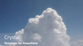  Presentation with plane - Presentation theme having blue sky with clouds seen from plane useful as a background background and a gray colored foreground