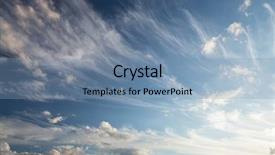  Presentation with airplane night sky cloud - Slide deck with blue sky with clouds view background and a seafoam green colored foreground