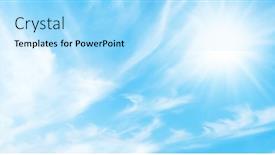  Presentation with light blue - Colorful slide set enhanced with blue-sky-with-light-clouds backdrop and a arctic colored foreground