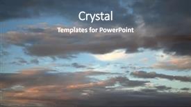  Presentation with blue orange - Audience pleasing PPT layouts consisting of blue sky with orange clouds backdrop and a  colored foreground