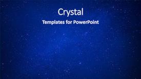  Presentation with twinkling stars - Audience pleasing presentation theme consisting of blue sky with shiny stars backdrop and a navy blue colored foreground