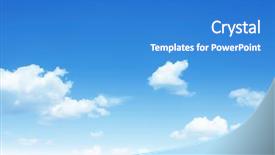  Presentation with blue sky - Beautiful slides featuring blue sky with white clouds backdrop and a teal colored foreground