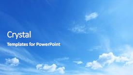  Presentation with blue sky - Slide set enhanced with blue sky background and a teal colored foreground