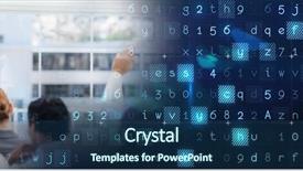  Presentation with blue tech - Colorful presentation design enhanced with blue smart tech transition backdrop and a ocean colored foreground