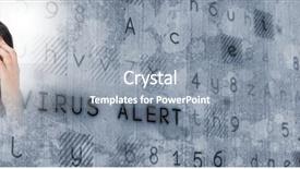  Presentation with blue tech - PPT theme having blue smart tech transition background and a gray colored foreground