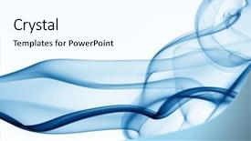  Presentation with blue fire - Presentation theme with blue smoke background and a  colored foreground