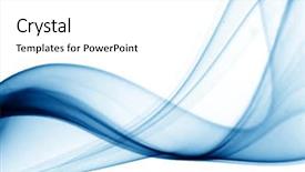  Presentation with blue waves - Beautiful slides featuring blue smoke backdrop and a white colored foreground