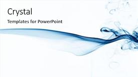  Presentation with light waves - Audience pleasing theme consisting of blue smoke backdrop and a pink colored foreground