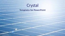 Presentation with free energy - PPT theme having blue solar panel with sun background and a sky blue colored foreground