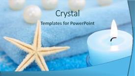  Presentation with blue spa - Presentation design enhanced with blue spa background and a light blue colored foreground