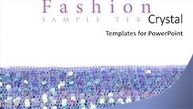  Presentation with fashion garments - Beautiful PPT theme featuring blue sparkling background - fashion backdrop and a white colored foreground