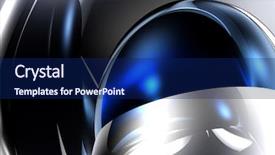  Presentation with silver - Cool new PPT theme with blue sphere in silver metall backdrop and a navy blue colored foreground