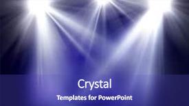  Presentation with lighting - Colorful theme enhanced with blue spotlight - concert lighting against a dark backdrop and a royal blue colored foreground