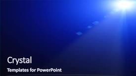  Presentation with lighting - PPT theme with blue spotlight - illustration of concert spot lighting background and a navy blue colored foreground