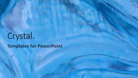  Presentation with stained glass - Audience pleasing theme consisting of blue stained glass abstract background backdrop and a light blue colored foreground