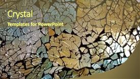  Presentation with stained glass - Slide deck consisting of blue stained glass for background background and a tawny brown colored foreground