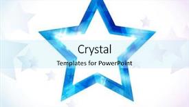  Presentation with shape - Amazing presentation theme having blue star shape background backdrop and a arctic colored foreground
