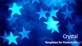 Presentation with simple - Presentation theme featuring blue star shape holiday photo background and a navy blue colored foreground