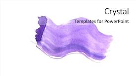  Presentation with brush stroke - Amazing theme having blue stroke of the paint backdrop and a white colored foreground
