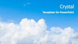  Presentation with sunshine - Slides enhanced with blue sunshine clouds background and a teal colored foreground