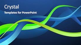  Presentation with swoosh - Beautiful slide set featuring blue swoosh - background backdrop and a ocean colored foreground