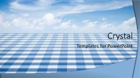 Presentation with tablecloth - PPT layouts having blue tablecloth backgound with sky background and a light blue colored foreground