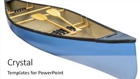  Presentation with pair - Slide deck with blue tandem canoe background and a white colored foreground