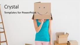  Presentation with tank - Slide deck having wearing bunny ears on easter background and a mint green colored foreground