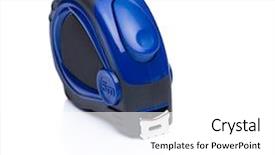 Presentation with blue water splash isolated - Beautiful presentation theme featuring blue tape measure tool isolated backdrop and a  colored foreground