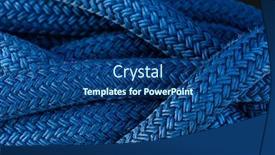  Presentation with nautical - Colorful theme enhanced with blue-thick-nautical-cord-tied backdrop and a ocean colored foreground