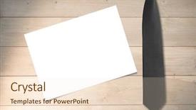  Presentation with blue plain - Theme having blue tie against white card background and a lemonade colored foreground